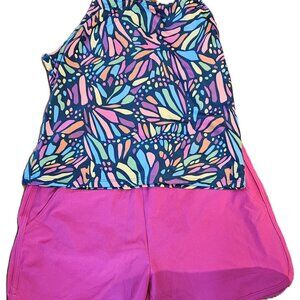 Land's End Girls Two-piece swimsuit bottoms 14/16 & top size 16